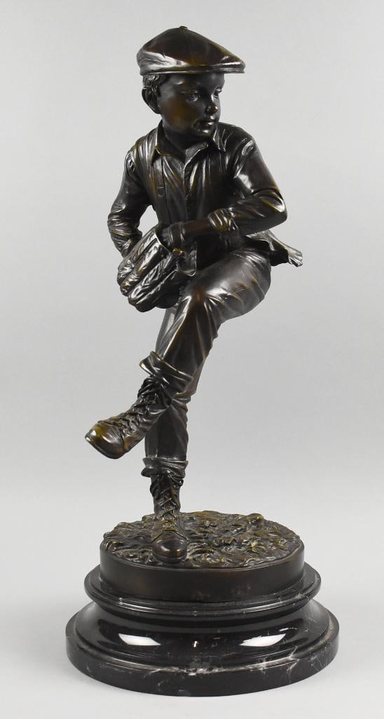 JBoy Pitching Baseball Sculpt  Davidson (b. 1962) (1 of 8)