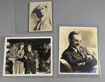 Original Hollywood Star Signed Photos, Cagney and More