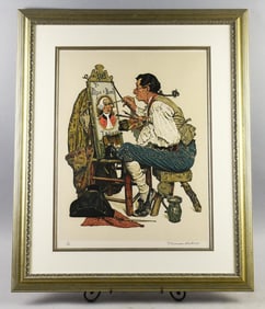 Vintage Norman Rockwell Ye Pipe & Bowl Signed, Numbered