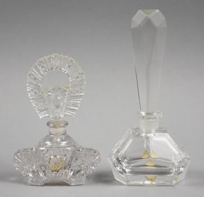 Vintage Irice & CIC US Zone Germany Crystal Perfume Bottles
