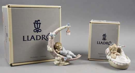 Lladro Comforting Dreams & Heavenly Slumber-W/Boxes