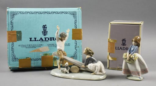 Lladro Figurines Seesaw 4867 & May Flowers 5467 w/ Boxes