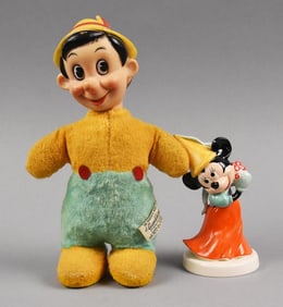 Vintage Gundikins Pinocchio & Goebel Minnie Mouse
