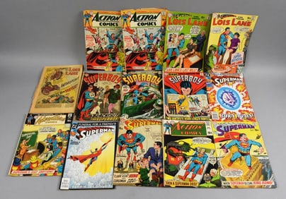 (14) 1960s-70s, 93 DC Comics-Superman, Actions & More