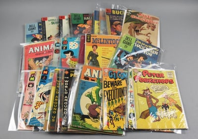 (37) Golden & Silver Age Comics-Animal, Little Lulu & More