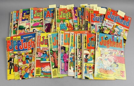 (45) 1960s-70s Archie Series Jughead Comic Books