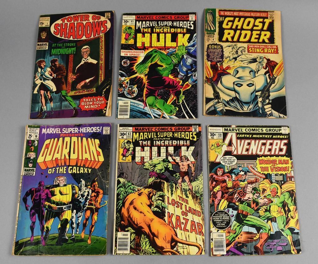 1960s-70s Marvel Comics-Avengers, Hulk & Guardians PLUS (1 of 5)