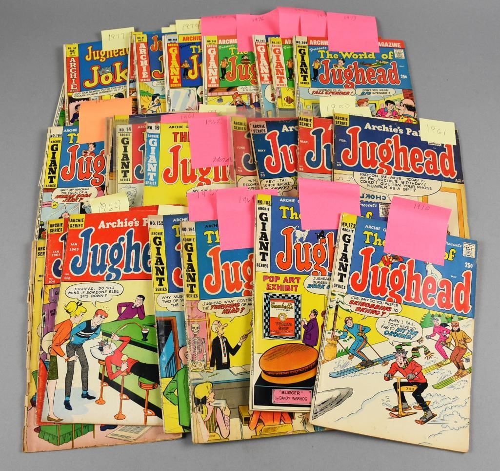 (25) 1950s-70s Archie Series Jughead Comic Books (1 of 4)