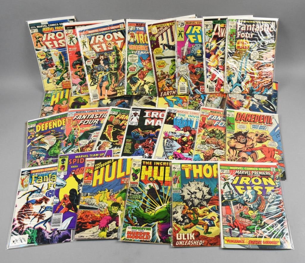 (29) 1970s-80s Marvel & DC Comics, Sleeved, Unsorted (1 of 11)