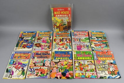 (11) 1960s-80s Archie Series Mad House Comic Books