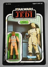 1983 Kenner Star Wars Bossk ROTJ 77A Back MOC-NOS