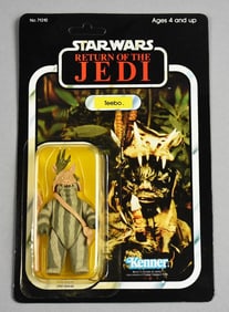 1983 Kenner Star Wars Teebo ROTJ 77A Back-Unpunched-MOC-NOS