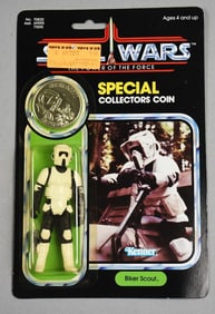 1984 Kenner Star Wars Biker Scout ROTJ 92A Back-MOC-NOS