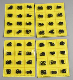 (4) 1963 Aurora Model Motoring Truck Tire Sets-MOC-NOS