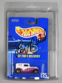 1991 Mattel Hot Wheels Larry Wood Signed '32 Ford Delivery-NOS