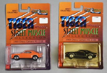 (2) 2003 Anson Tiger Wheels Street Muscle Camaro - MOC-NOS