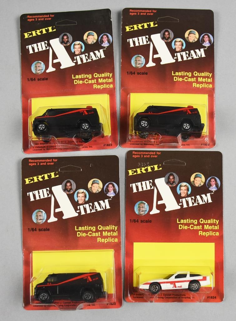 (4) 1983 Ertl The A-Team Die-Cast Replica - MOC-NOS (1 of 3)