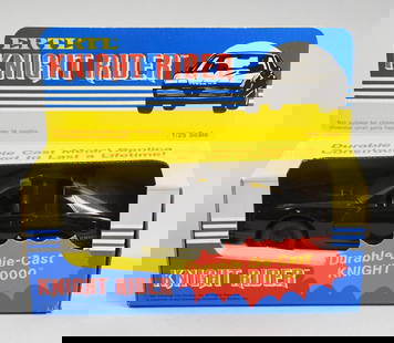1982 Ertl Knight Rider, Knight 2000 Die-Cast-MIB-NOS: Lot is a 1982 Ertl Knight Rider, Knight 2000 Die-Cast-MIB-NOS. Single owner collection from the largest toy collector on the West Coast.