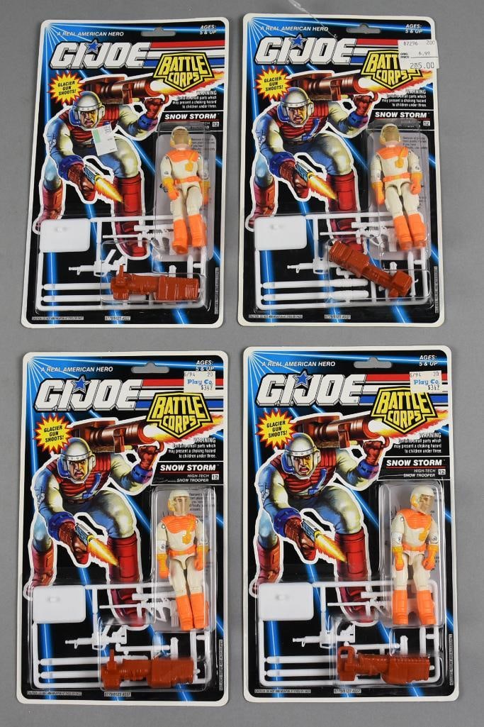 (4) 1992 Hasbro GI Joe Battle Corps Snow Storm MOC-NOS (1 of 2)