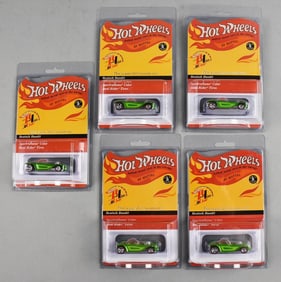 (5) 2013 Mattel Hot Wheels Beatnik Bandit, Ltd Ed-MOC-NOS