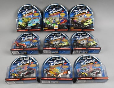 (9) 2002 Hasbro Disney Wild Racers Die-Cast-MOC-NOS