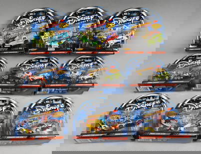 (9) 2002 Hasbro Disney Wild Racers Die-Cast-MOC-NOS: Lot is nine 2002 Hasbro Disney Wild Racers DieCast Cars Single owner collection from the largest toy collector Car on the West Coast.