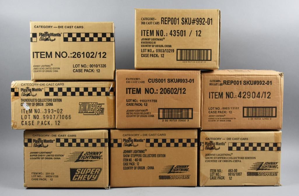 (8) Factory Sealed Johnny Lightning Die-Cast-MIB-NOS (1 of 7)