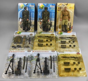 (9) 1990s-00s 21st C Ultimate Soldier Figures & Accessories-MIP-NOS