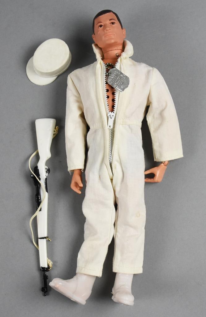 1969 Hasbro GI Joe Talking Astronaut in Uniform: Lot is a great 1969 Hasbro GI Joe Talking Astronaut in Uniform. Uniform appears original, but not removed to verify. Shotgun not original. Great Single owner collection from the largest toy collector