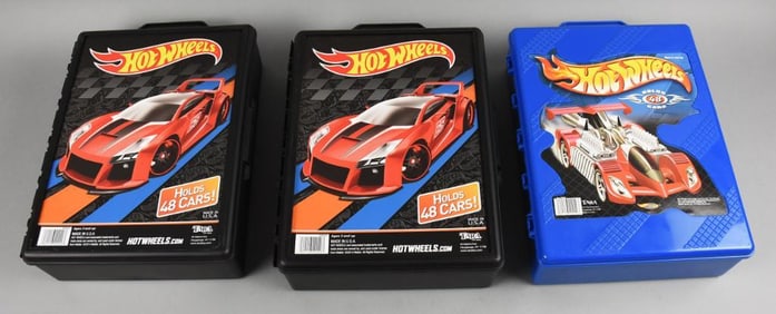 2002, 2014 Tara Toy Hot Wheels Storage Cases - 87 Cars