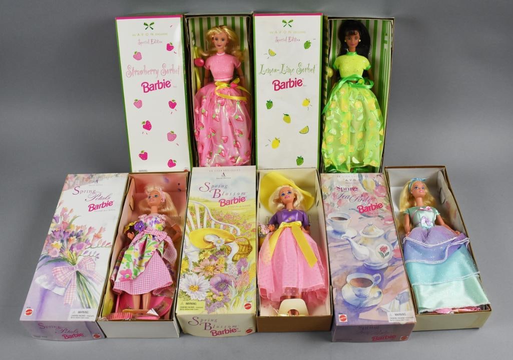 (5) 1990s Mattel Avon Barbie Assortment, NRFB-NOS (1 of 3)