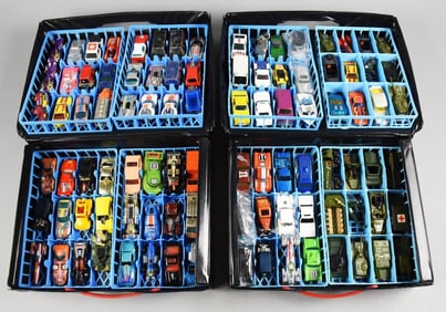 Hot Wheels (2) 1990 Geoffrey Inc Fast Lane w/ 96 Cars