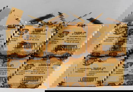 (6) 2010 M2 Machines Factory Shipping Boxes - MIP-NOS: Lot is six 2010 M2 Machines Factory Shipping Boxes - MIP-NOS. Includes Auto-Thentics, Auto-Lift 2 Pack, Ground Pounders, Auto-Drags and two Detroit Muscle. Single owner collection from the largest toy