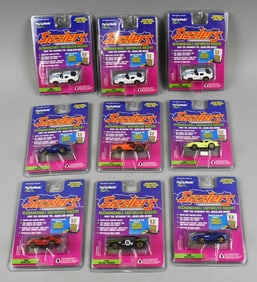 (9) 1996 Playing Mantis Sizzlers Rechargeable Racers-NOS