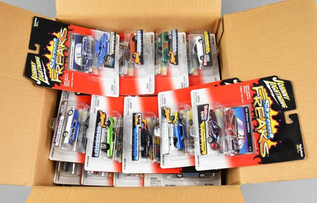 (33) Johnny Lightning T-Bird, Rebel Rods, Street Freaks-NOS: Lot is 33 2000s Johnny Lightning with 12 T-Bird, 11 Rebel Rods and 10 Street Freaks-NOS. Unsorted, may contain duplicates. Single owner collection from the largest toy collector on the West Coast.
