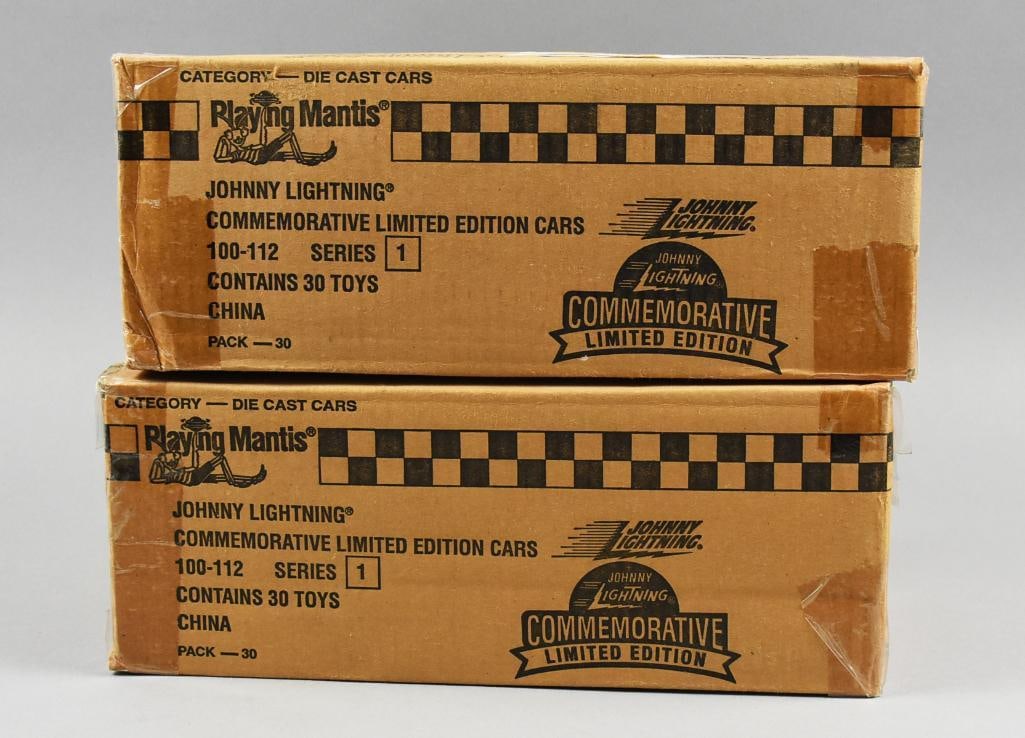 Johnny Lighting Series 1 Commemorative Ltd Eds Factory Sealed: Lot is a pair of Johnny Lighting Series 1 Commemorative Limited Edition Factory Sealed Cases-NOS. Single owner collection from the largest toy collector on the West Coast.