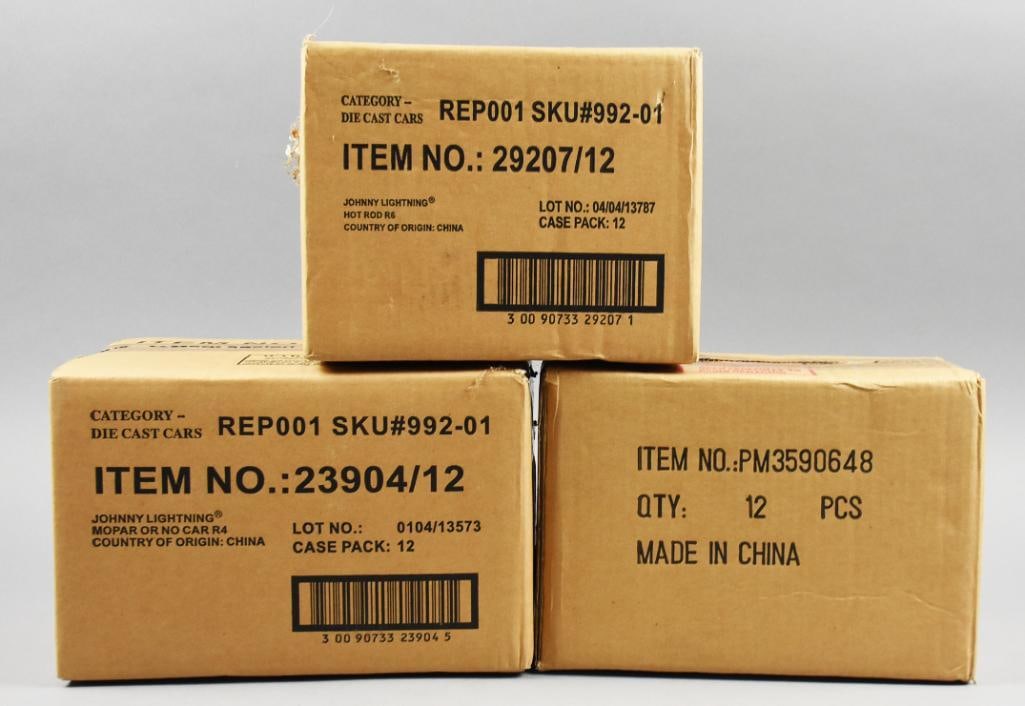 (3) Playing Mantis Johnny Lightning Factory Sealed Cases-NOS (1 of 4)