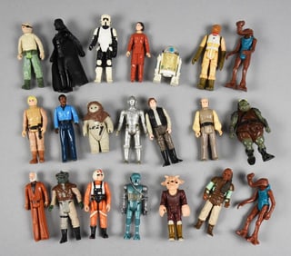 (21) 1970s-80s Lucas Film Ltd Star Wars Action Figures-Loose