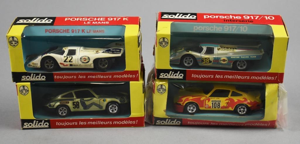 Vintage Solido Porsche Die-Cast Cars - MIB NOS, Set of Four (1 of 3)