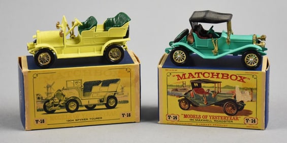 (2) c1960 Lesney Matchbox Models of Yesteryear - MIB-NOS