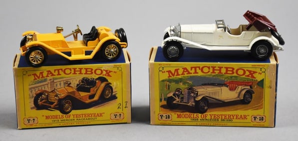 (2) c1960 Lesney Matchbox Models of Yesteryear - MIB-NOS