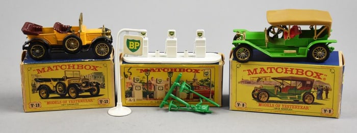 (3) c1960 Lesney Matchbox Models of Yesteryear - MIB-NOS