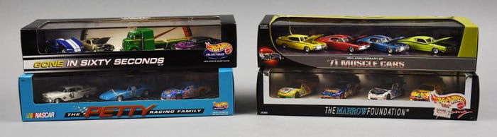 (4) 1990s-00s Mattel Hot Wheels Multi Packs-MIB-NOS