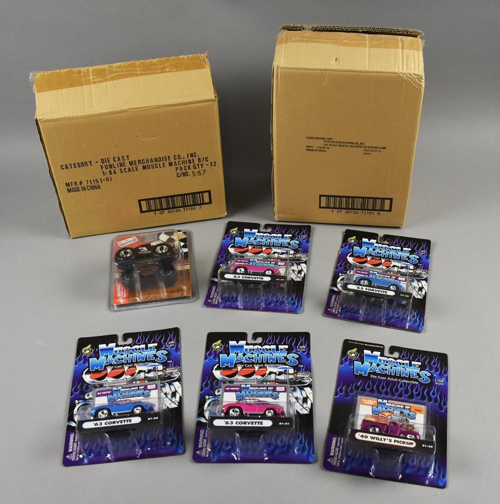 (30) 2000s Funline Muscle Machines Factory Cases-MOC-NOS (1 of 5)