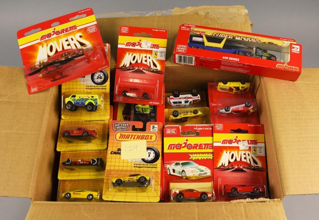 (64) 1990s Matchbox & Majorette Assorted Die-Cast MOC-NOS (1 of 3)