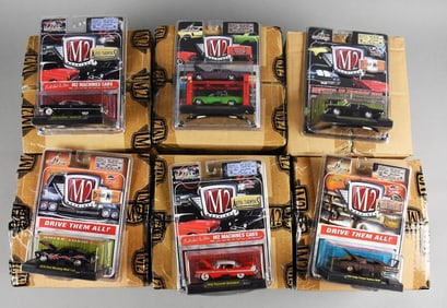 (8) 2000s M2 Machines Assortment Factory Case-NOS