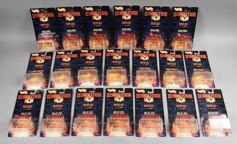 (20) 1993 Mattel Hot Wheels Demolition Man - MOC-NOC