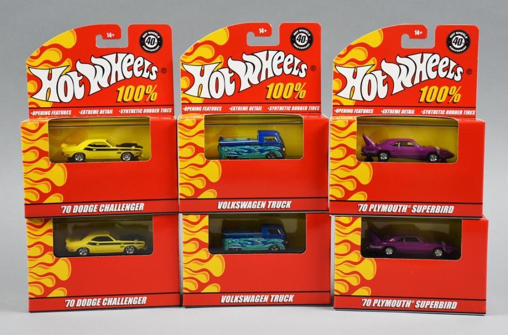 (6) 2007 Mattel Hot Wheels 100% 40th Anniversary-MIB-NOS (1 of 3)