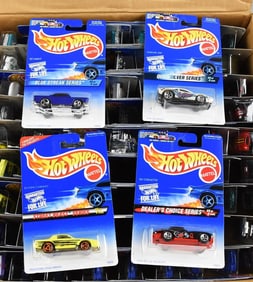 (78) 1990s Mattel Hot Wheels Asst-Shipping Box-MOC-NOS