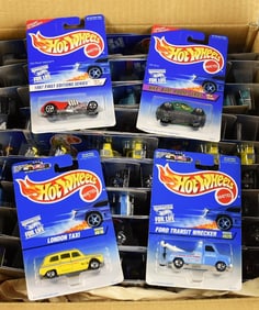 (77) 1990s Mattel Hot Wheels Asst-Shipping Box-MOC-NOS